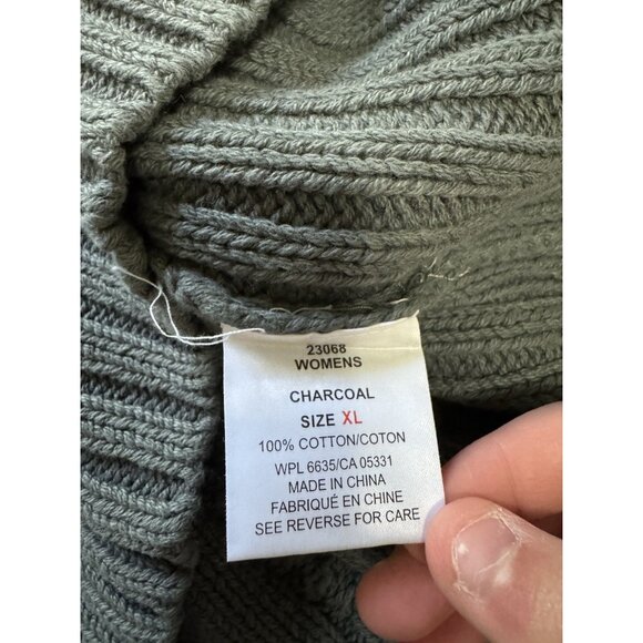 Woolrich Women Crewneck‎ Sweater Size XL Cotton Fisherman Knit Heavy Classic - Picture 8 of 11